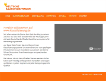 Tablet Screenshot of klassifizierung.de